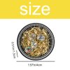Nail Studs Gems Sparkle Rhinestones Metal Rivets Moon Star Shaped Artificial 3D Nail Art Decoration for Women Girl DIY Nail Decor for DIY Crafts Gems Jewelry
