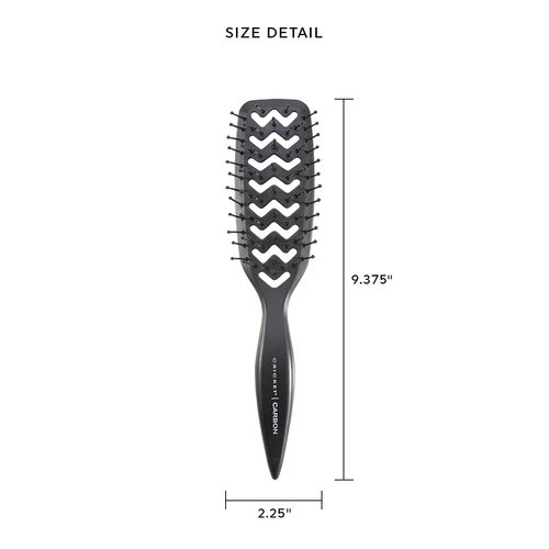 Cricket Carbon Vent Hair Brush for Blow Drying, Styling, Anti-Static Hairbrush for Long Short Thick Thin Curly Straight Wavy All Hair Types