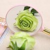 XPXKJ Handheld Mirror with Handle, for Vanity Makeup Home Salon Travel Use (Circular, Pink)
