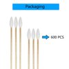 600pcs Precision Cotton Swabs with 6'' Long Sticks for Gun Cleaning, Makeup or Pets