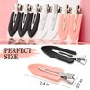 KANPRINCESS 21PCS No Crease Hair Clip, No Bend Hair Clips For Women, Creaseless Hair Clips For Makeup Application and Hair Styling Clips, Makeup Hair Clips For Hair Salon (7 Black, 7 White, 7 Pink)
