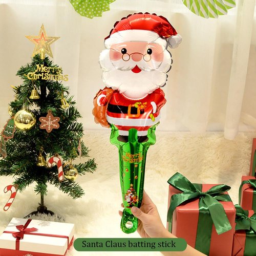 10Pcs Christmas Foil Balloons Santa Claus Snowman Christmas Balloons for Christmas Party Supplies Birthday Party Decoration