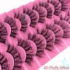 10 Pairs Fluffy Faux Mink Lashes Wispy False Eyelashes, Wispy Dramatic Lashes 20MM Long Lashes, Thick Volume Crossed Soft Curly Fake Lashes Lightweight Big Eye Lashes Pack(04)