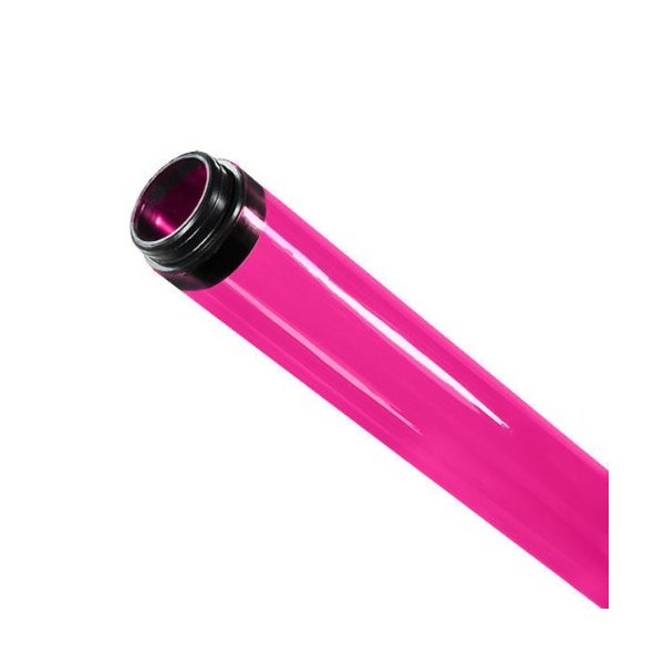 American Made Plastics 4 ft F32T8 Pink Fluorescent Tube Guard with End Caps, Polycarbonate Protective Lamp Sleeve