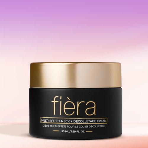 FIÈRA Neck Firming & Tightening Cream - Anti-Aging Moisturizer with Macadamia Oil, Hyaluronic Acid, Shea Butter - Smooths & Lifts Neck Skin - 1.69 FL. OZ. / 50 ML