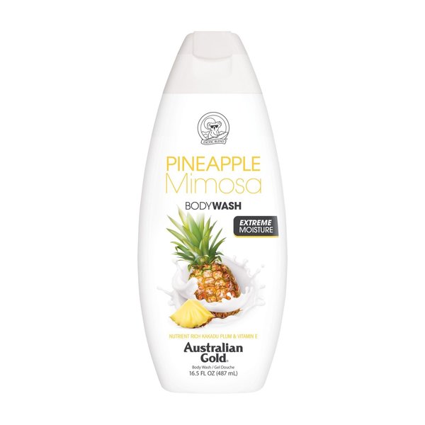 Australian Gold Pineapple Mimosa Body Wash, 16.5 Ounce | Gentle & Moisturizing with Nutrient Rich Kakadu Plum & Vitamin E