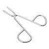 LASSUM 2 PCS Eyebrow Tweezers,Stainless Steel Scissors Shaped Eyebrow Straight Tip Tweezers Clip