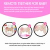 Cool Remote Game Control Teething Toy for Babies 0-6 6-12 Months,Game Controller Teether for Gamer Parents,Baby's First Valentines Day Gifts,Silicone Remote Chew Toys（Pink