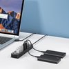 ONFINIO USB Hub 3.0, 7-Port USB Hub Splitter with Individual On/Off Switches and Lights, 3.2ft/1m Long Cable Compatible with MacBook, Laptop, Surface Pro, PS4, PC, Flash Drive, Mobile HDD