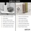Questech Decor Corner Shower Shelf, Retrofit Shower Corner Shelf for Tiled Shower Walls, Bathroom Storage, 8 Inch Geo Flatback Shower Caddy Oil Rubbed Bronze Finish
