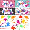 JOYIN 28 Packs Sticky Hands with Card Headers for Kids Party Favor, Classroom Exchange Prizes, Valentine’s Greeting Cards, Valentine Party Favors, Valentine Exchange Gifts