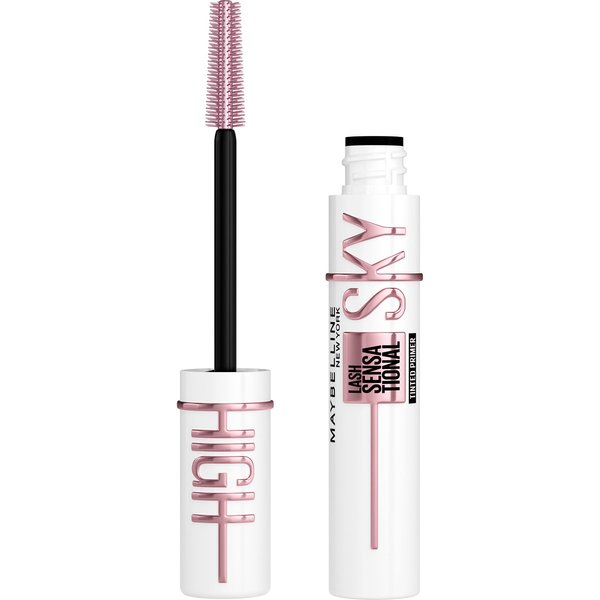 Maybelline Lash Sensational Sky High Serum Infused Lash Primer for Mascara, Lengthening, Thickening, Tinted and Washable Formula, Soft Black, 1 Count