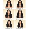 PYH Body Wave Human Hair Wigs for Women 13x4 HD Lace Front Wig 220% Density Pre Plucked Baby Hair Natural Color 18 Inch 195 Gram