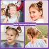 24 Colors Rubber Bands for Hair, 2300 Pcs Elastic Hair Bands Baby Girl Hair Ties Mini Hair Rubber Bands with 5 Hair Styling Tools 20 Hair Clips Hair Accessories for Toddler Baby Girl Kids