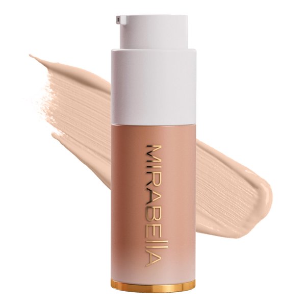Mirabella Invincible For All HD Liquid Foundation - Anti-Aging Full Coverage Liquid Face Makeup - Moisturizing, Hydrating & Lightweight Foundation for All Skin Types (Light L110)