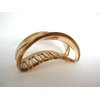 Generic Clear transparent amber brown arc shaped hair claw clip