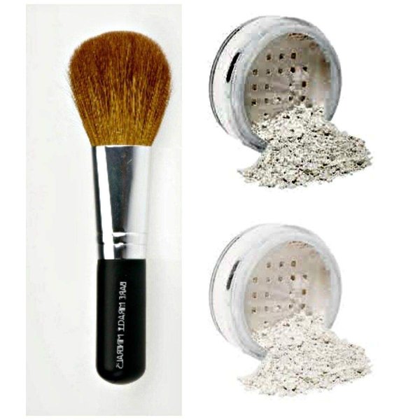 VEIL PRIMER & FINISHING POWDER with BRUSH Mineral Makeup Kit Bare Face Illuminating Setting Sheer Set Cover