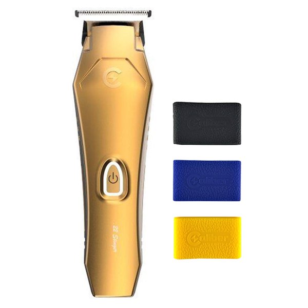 Caliber .22 Stinger Trimmer - Including 3 Color Lids & Non-Slip Grips - Professional Cordless Hair Clipper - Low Noise Trimmers - Zero Gap Cutting