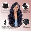 TTHAIR Body Wave Bundles Human Hair 20 22 24 Inch 3 Bundles 10A Grade 100% Unprocessed Brazilian Virgin Weave Bundles Human Hair Extensions Natural Black for Black Women