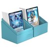 Ultimate Guard Boulder Solid 100+, Deck Case for 100 Double-Sleeved TCG Cards, Turquoise, Secure & Durable Storage for Trading Card Games, No Transparency