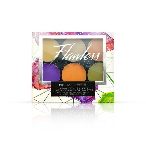 Measurable Difference Flawless Canvas Cream Concealer/Color Corrector Palette, 0.18 Pound