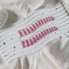 Coconut Pink Chrome Square Press on Nails Short Medium,SXVME Metallic Fake Nails Acrylic Nails Press ons,Mirror Metal Chrome Nails Glue on Nails Medium,Short Coffin Nails False Nails in 24 PCS