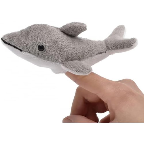 Unipak 1155DL Dolphin Plush Finger Puppet, 5-inch Length