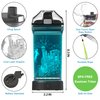 OkiyiD Kids Water Bottle with Train Design 3D Glowing LED Light-Tritan BPA Free,Perfect for Back-to-School Season, Girls, Boys, Kids, Holiday Camping, Picnic Gifts - 14 oz Travel Mug