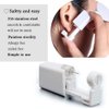 2 Pack 4mm Ear Piercing Kit with Cubic Zirconia Stud Earrings Ear Piercing Gun (Multicolor)