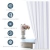 PONY DANCE Curtains 45 inch Length - Window Drapes Double Panels Home Decor Rod Pocket Curtain for Kitchen & Bedroom Privacy Protect Semi-Blackout, 42 by 45 inch, Pure White, 2 Pieces