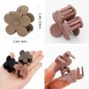 ATODEN Small Flower Hair Clips Claw Clips for Thin Hair 10Pcs Daisy Claw Clips for Hair 1.6'' Matte Tiny Hair Claws Neutral Jaw Clips for Thick Medium Thin Hair Cute Hair Accessories for Women Girls