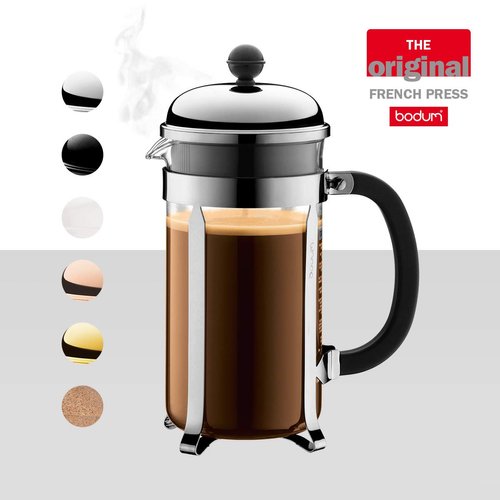 Bodum Chambord French Press, 34 Ounce, Off White