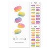 ohora Semi Cured Gel Nail Strips (N Pastel) - Works with Any UV Nail Lamps, Salon-Quality, Long Lasting, Easy to Apply & Remove - Includes 2 Prep Pads, Nail File & Wooden Stick