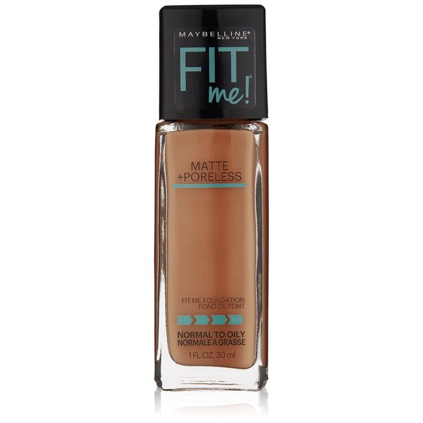 Maybelline New York Fit Me Matte Plus Pore Less Foundation, Latte, 1 Fluid Ounce