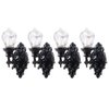 Yardwe 4pcs Miniature Led Wall Sconces 1: 12 Scale Wall Sconces Model Tiny Wall Lights Dollhouse Wall Lamp Sand Table Sconce Light for Doll House Decorations