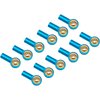 12Pack Vgoohobby Metal M3 Tie Rod End Ball Holder RC Joint Link Ball Head Holder CW Compatible with HSP Traxxas HPI Axial Redcat Racing 1/10 RC Car Truck Buggy Crawler (Blue)