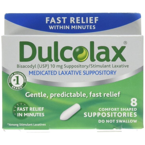 DULCOLAX SUPPOS 10 MG 8