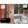 Blum 155 Degree Soft Close Cabinet Hinges Full Overlay Soft Close Door Frameless Hinges with Cabinet Bumpers & Screws Lazy Susan Corner Cabinet Door Hinges Concealed European Hinges 4 Pack