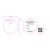 Dynotag® Web Enabled Smart Deluxe Steel Property ID Tag + Steel Ring, with DynoIQ™ & Lifetime Recovery Service. Hexagon (Geometric Design)