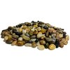 Natural Decorative Polished Mixed Pebbles 3/8" Gravel Size - (2-lb Bag)
