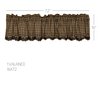 VHC Brands, Black Check, Cotton, 16x72, Scalloped Layered Valance, Black