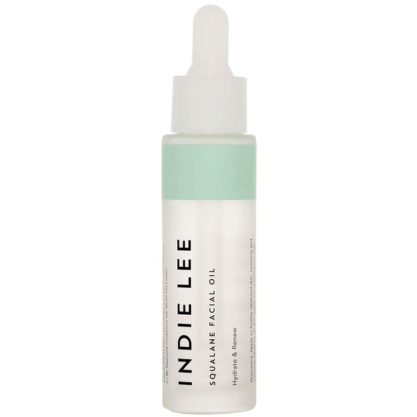 Indie Lee 100% Squalane Oil - Daily Face Oil & Hydrating Moisturizer for Dry Skin, Fine Lines and Wrinkles - Even Skin Tone, Brighten & Improve Texture - Facial Oil for All Skin Types (30ml)