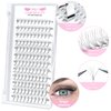 Premade Fans Eyelash Extensions 10D-D-0.07-9-16 Premade Volume Lash Extensions Pointed Base Fans 0.07 Premade Volume Fans C D Curl(10D-D-0.07,9-16mix)