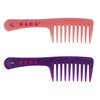 BABA - 2 Piece Diamond Crystal Wide Tooth Detangler Comb – Combs for Women, Hair Comb, Detangles Wet or Dry Hair, Detangling Comb, Wide Tooth Comb for Curls, Hair Brush Detangler (Pink Purple)