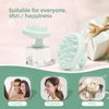 BEAUTLOHAS. Scalp Massager Shampoo Brush, Scalp Scrubber with Soft Silicone Bristles, Scrubber Scalp Exfoliator for Dandruff Removal，Hair Grouth,Wet Dry Hair Massager Brush for All Hair (Mint Green)