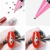 Rhinestone Picker Dotting Pen, Nail Dotting Tool Double Head Wax Pen, Rhinestone Pickup Tool for DIY Nail Art