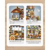 LUOGFYNI Music Box Building Blocks Set, Japanese Street View Windmill House, Farm House Scene Creative Model, Mini Bricks Construction Building Toy for Adults, Gifts for Adults