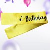 Generic Birthday Girl Sash, Birthday Sash for Girls, Birthday Girl Sash for Women, Birthday Gifts for Women, Yellow and Black Birthday Party Decorations and Supplies