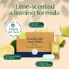 CLEANOMIC Foaming Dish Soap Tablets (6 Pack) - Dish Soap for Manual Dish Washing, 6 Concentrate Tablets for Dish Washing (Lime Scent)
