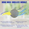 SMELLEZE Natural Cat Litter Deodorizer and Litter Box Odor Eliminator Additive for Strong Smells Unscented Kitty Litter Smell Control Safe Long-Lasting Granules for Multi Cat Homes 2 lb
